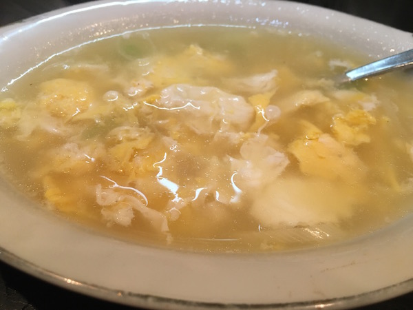 椎茸抜きの卵スープウマイ