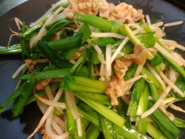 ニラ豚のレシピ