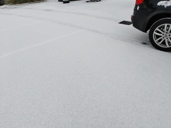 今シーズン初の除雪